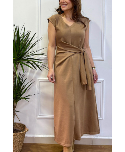 VESTIDO CAPRI CAMEL