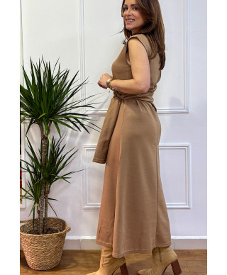 VESTIDO CAPRI CAMEL