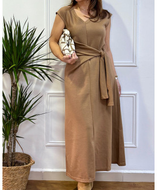VESTIDO CAPRI CAMEL