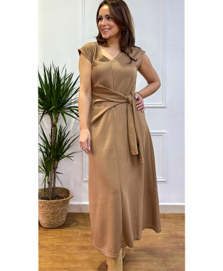 VESTIDO CAPRI CAMEL