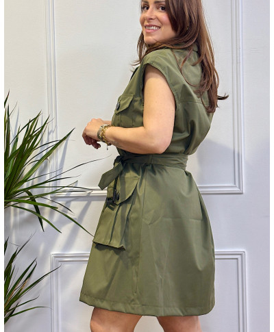 VESTIDO SAFARI VERDE