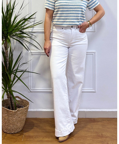PANTALON BLANCO WIDE LEG