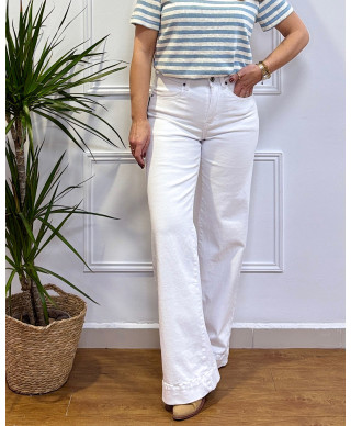 PANTALON BLANCO WIDE LEG