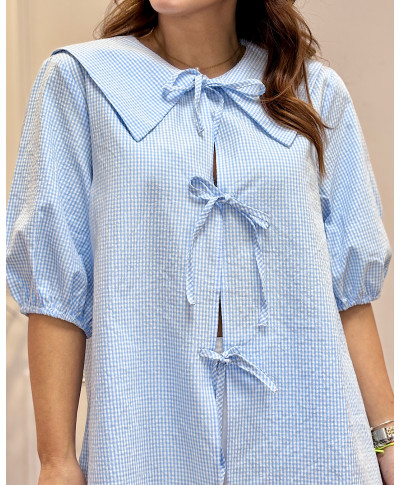 BLUSA NICOLETTA AZUL