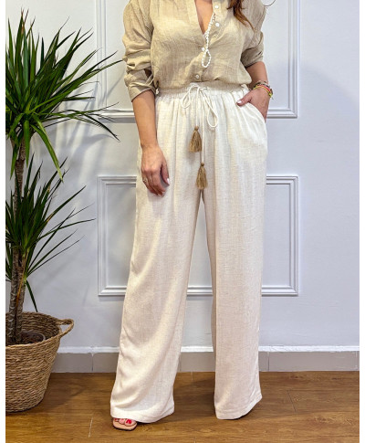 PANTALON DE LINO AMALFI