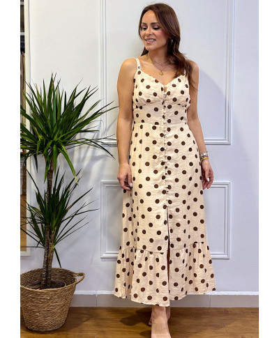 VESTIDO CORDOBA BEIGE