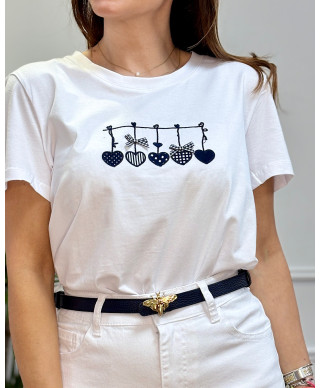 CAMISETA AMOUR BLANCA