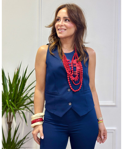 CHALECO CARLOTA MARINO