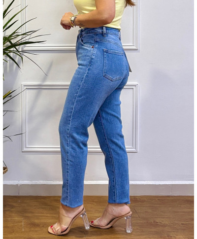 PANTALON MOM DENIM