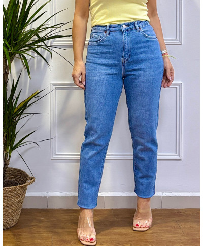 PANTALON MOM DENIM