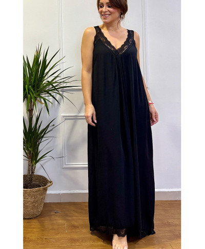 VESTIDO LENCERO NEGRO