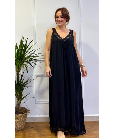 VESTIDO LENCERO NEGRO