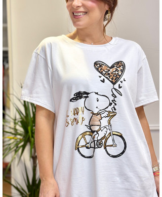 CAMISETA SNOOPY BEIGE