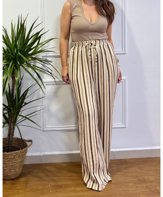 PANTALON MUSELINA RAYAS