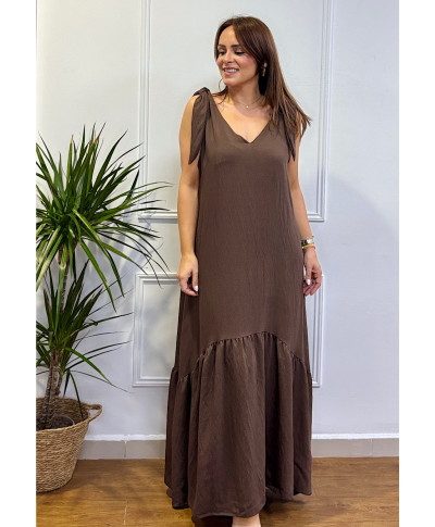 VESTIDO ROMA CHOCOLATE