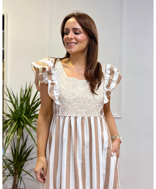 VESTIDO MARTINA CAMEL