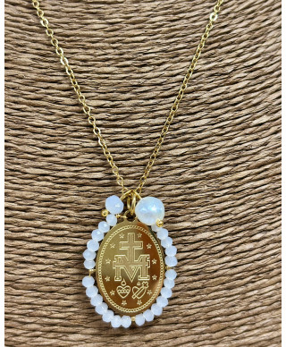MEDALLA VIRGEN DE GUADALUPE CUENTAS