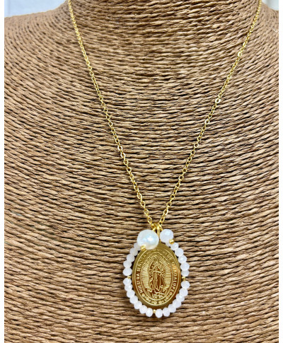 MEDALLA VIRGEN DE GUADALUPE CUENTAS