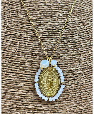 MEDALLA VIRGEN DE GUADALUPE CUENTAS