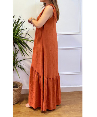 VESTIDO ROMA TEJA