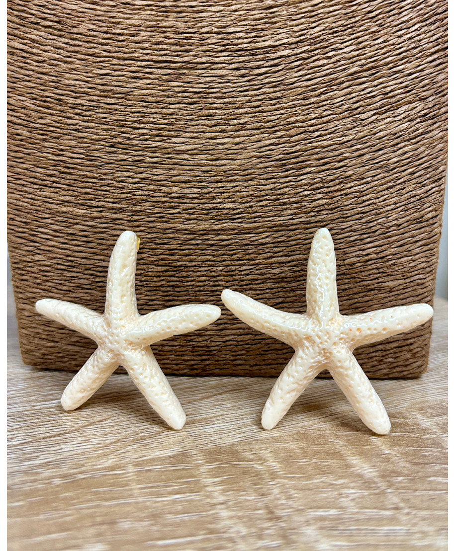 PENDIENTES STAR BEIGE