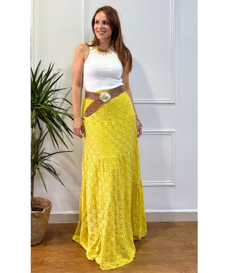 FALDA ATENEA MOSTAZA