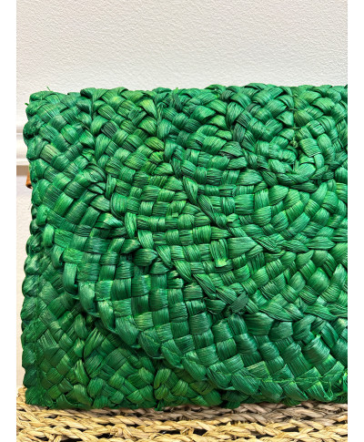 BOLSO DE RAFIA MABEL VERDE