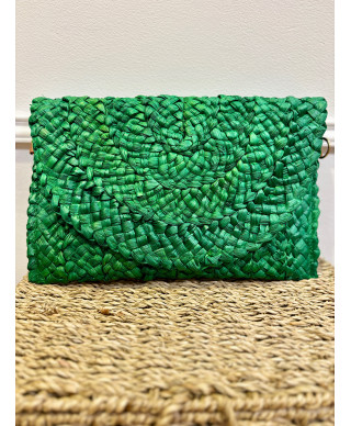 BOLSO DE RAFIA MABEL VERDE