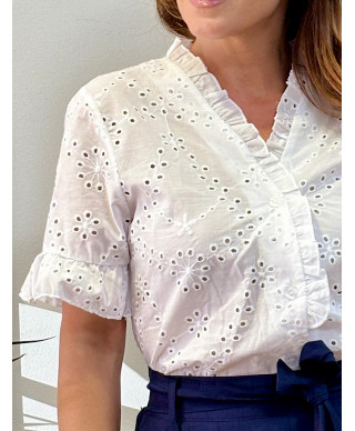 CAMISA PERFORADA BIANCA