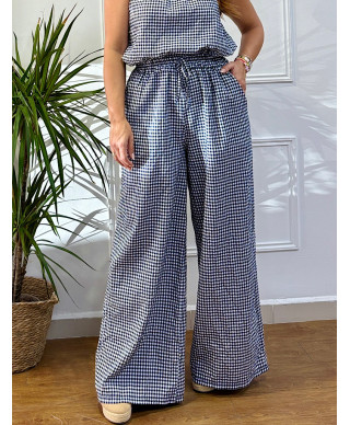PANTALON VICHY MARINO
