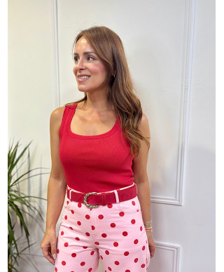 TOP ROJO VELVET