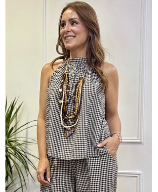 TOP VICHY MARRON