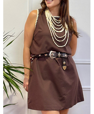 VESTIDO MARTINA MARRON
