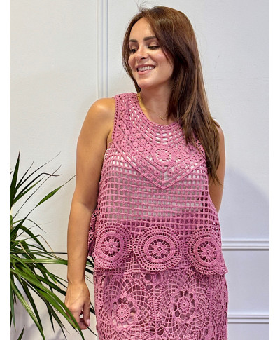 TOP DE CROCHET ANAIS ROSA