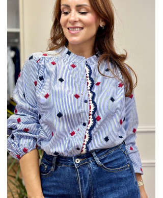 CAMISA RAYAS MEDITERRANEAS