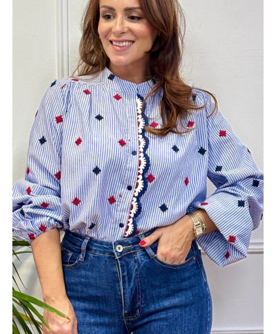 CAMISA RAYAS MEDITERRANEAS