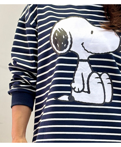 SUDADERA RAYAS SNOOPY