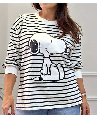 SUDADERA RAYAS SNOOPY