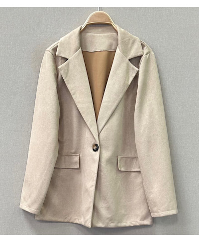 BLAZER BEIGE ANTE CORTE CLASICO