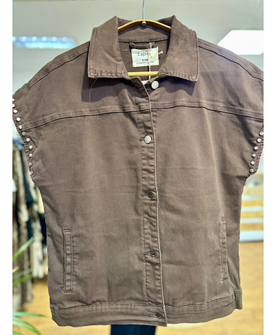 CHAQUETA TACHAS BROWNIE