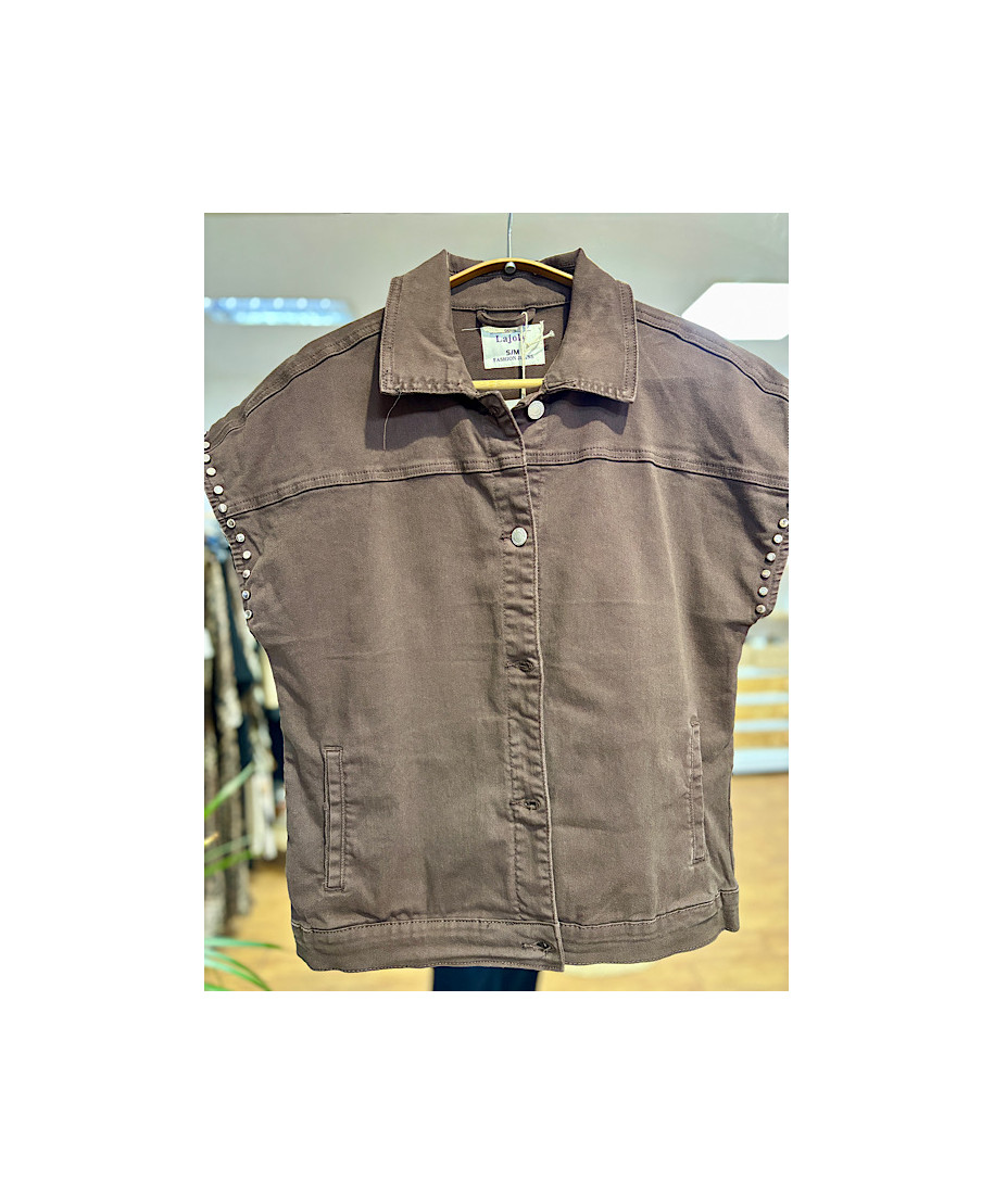 CHAQUETA TACHAS BROWNIE