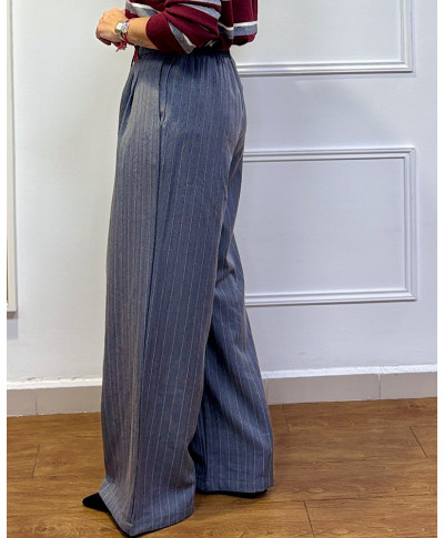 TRAJE DE RAYAS EMILIE GRIS