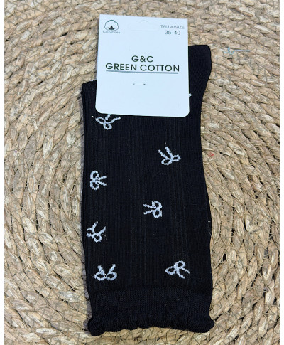 CALCETINES LAZO NEGRO