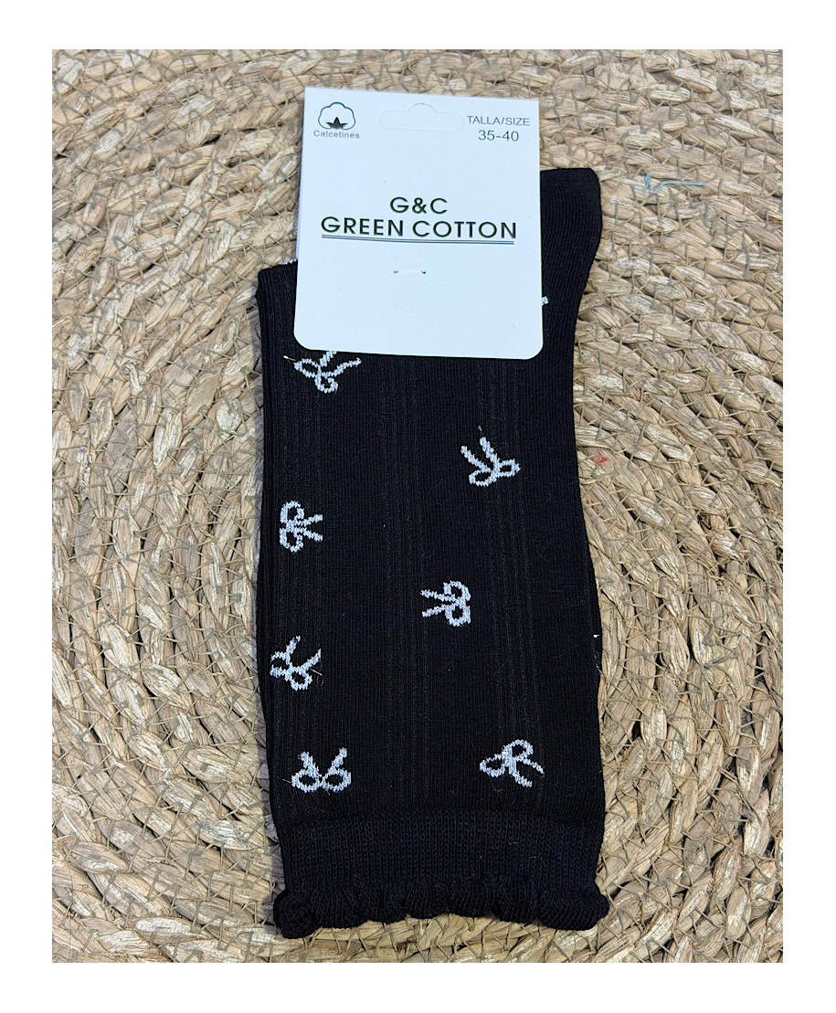 CALCETINES LAZO NEGRO
