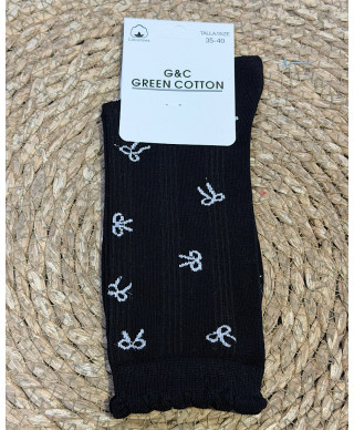 CALCETINES LAZO NEGRO