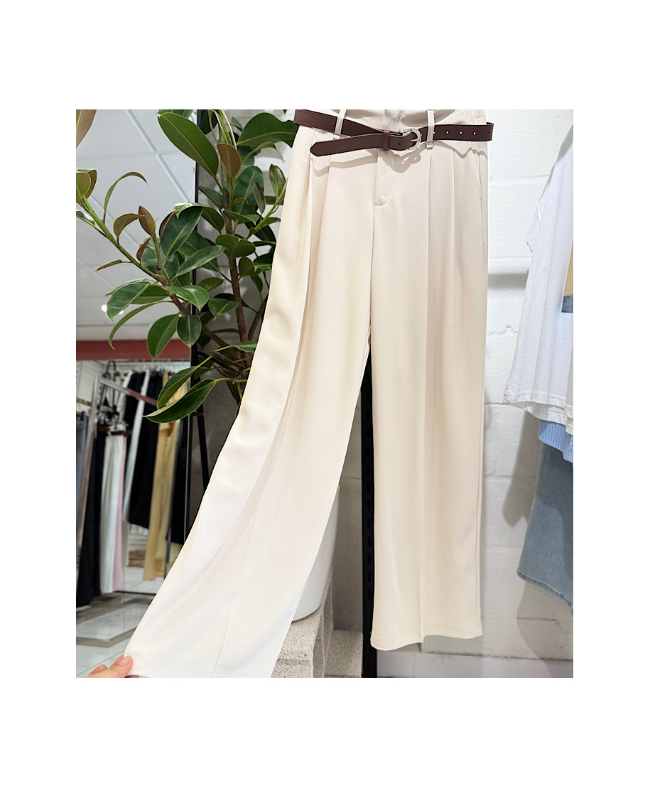 PANTALON FLUIDO MICAELA BEIGE