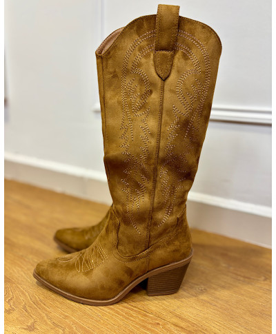 BOTAS COWBOY DE ANTE CAMEL