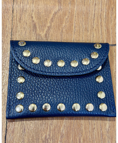 MONEDERO DE PIEL MARINO