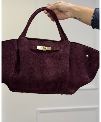 BOLSO SERRAJE NEW YORK BURDEOS