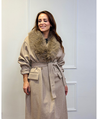 ABRIGO ELEGANT NORDIC TAUPE